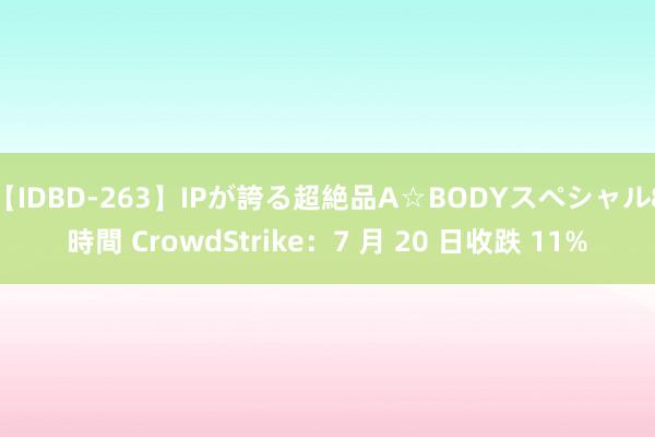 【IDBD-263】IPが誇る超絶品A☆BODYスペシャル8時間 CrowdStrike：7 月 20 日收跌 11%