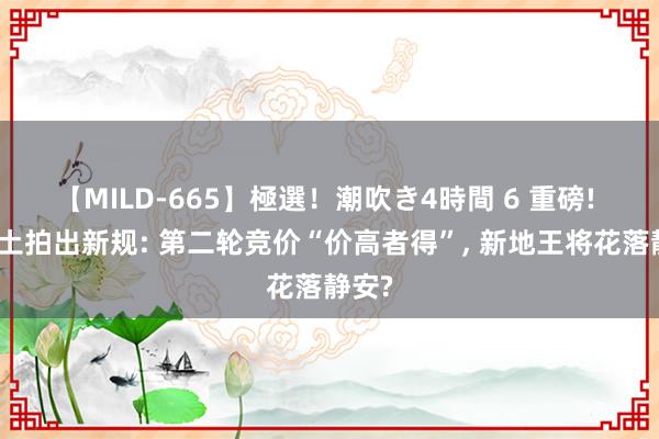 【MILD-665】極選！潮吹き4時間 6 重磅! 上海土拍出新规: 第二轮竞价“价高者得”， 新地王将花落静安?