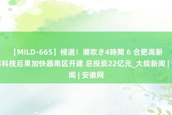 【MILD-665】極選！潮吹き4時間 6 合肥高新区南岗科技后果加快器南区开建 总投资22亿元_大皖新闻 | 安徽网