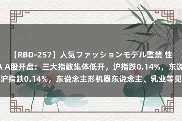 【RBD-257】人気ファッションモデル監禁 性虐コレクション3 AYA A股开盘：三大指数集体低开，沪指跌0.14%，东说念主形机器东说念主、乳业等见识领跌