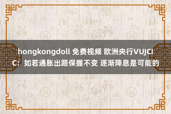 hongkongdoll 免费视频 欧洲央行VUJCIC：如若通胀出路保握不变 逐渐降息是可能的