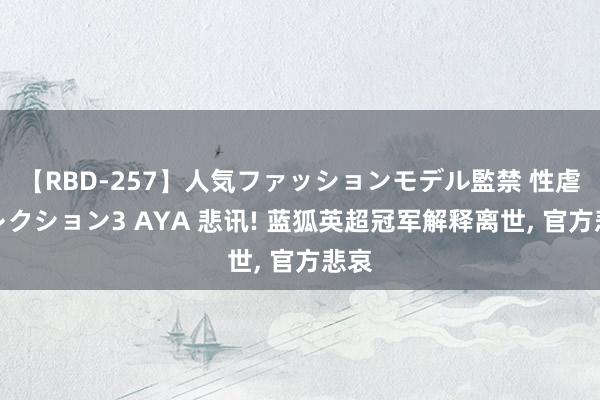 【RBD-257】人気ファッションモデル監禁 性虐コレクション3 AYA 悲讯! 蓝狐英超冠军解释离世， 官方悲哀